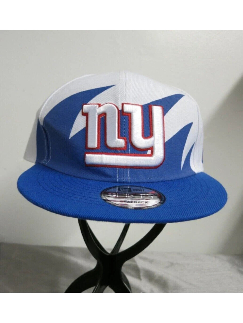 New Era 9Fifty New York Giants Sharktooth Wave Logo Snapback Hat Cap Retro